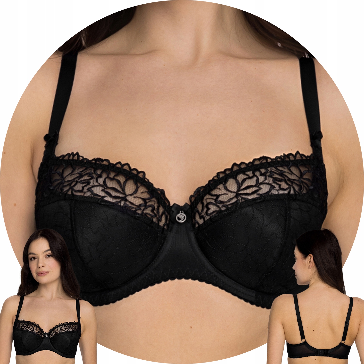 Gaia 899 Goldie Polovyztužená podprsenka černá 3 70J