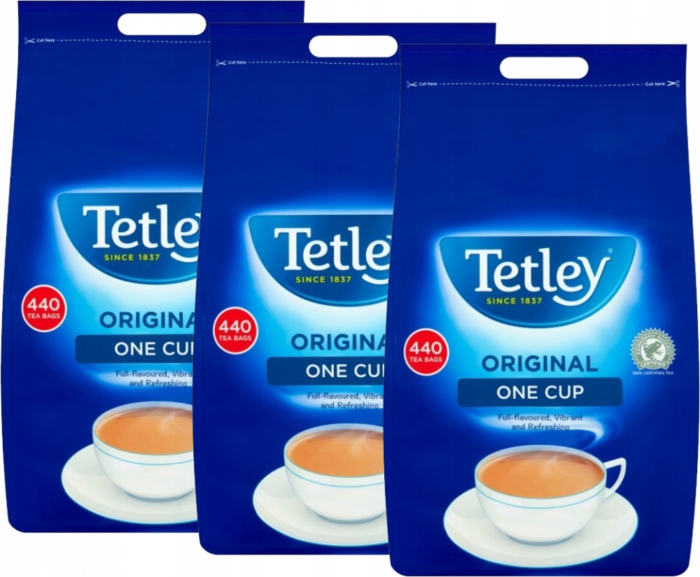Herbata Tetley Original Duże Opakowanie 440 szt Torebki x3