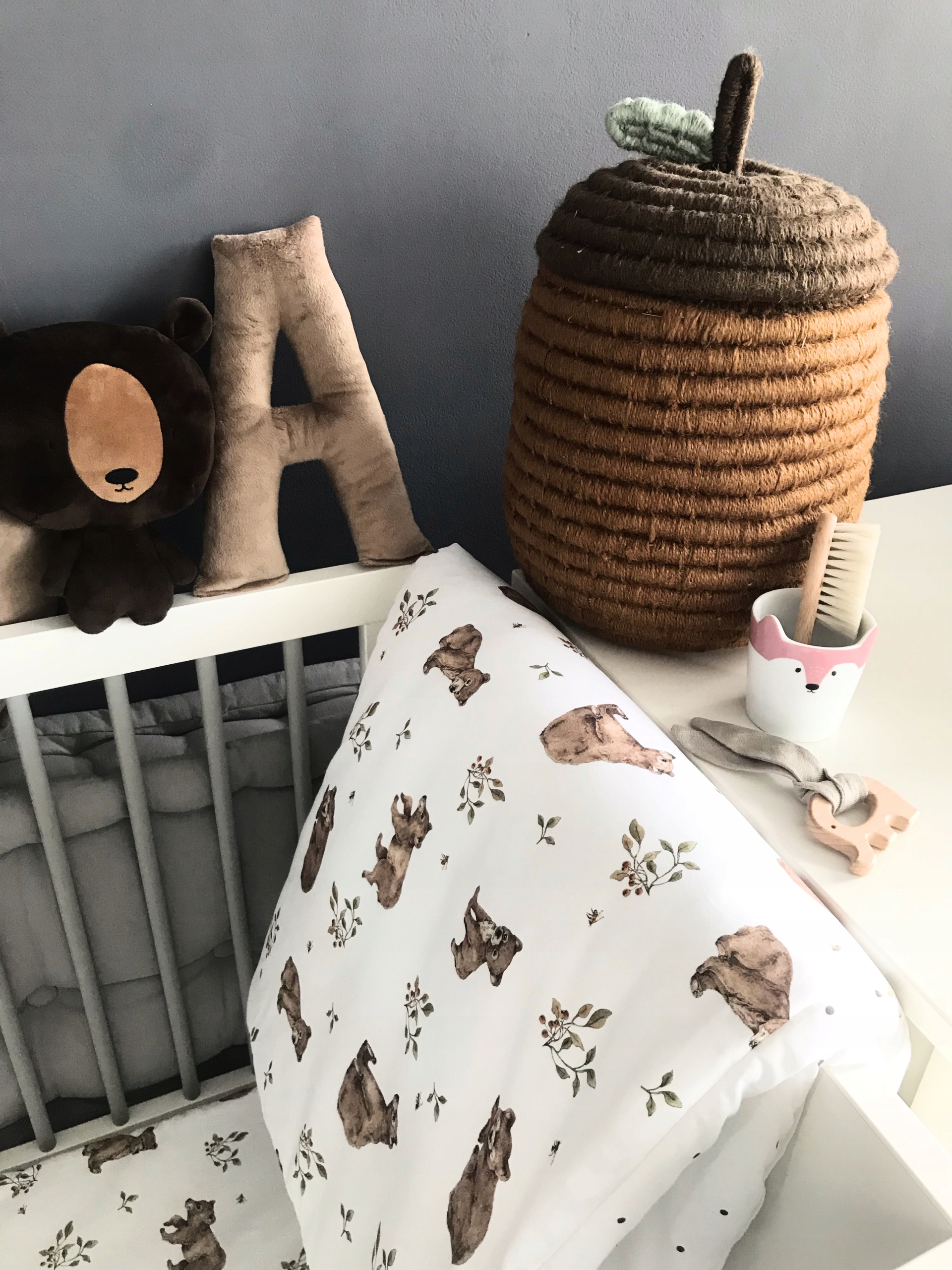 Pościel do łóżeczka niedzwiadki premium 120x90cm Szerokość poszwy 90 cm