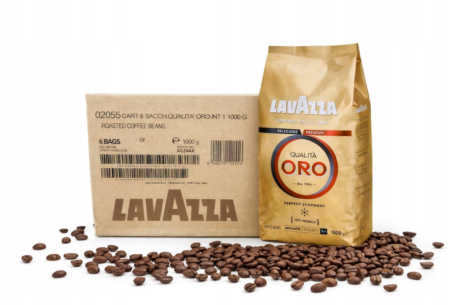 Levně Káva zrnková Lavazza Qualita Oro Arabica 100% 1 kg Ean 559