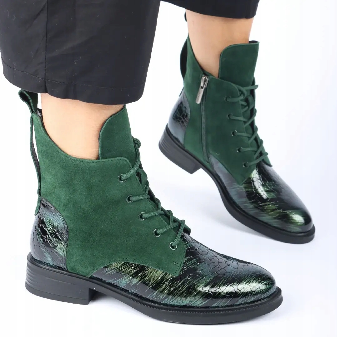 Dámské kotníkové boty Artiker 57C0194 zelené 38, Zelená