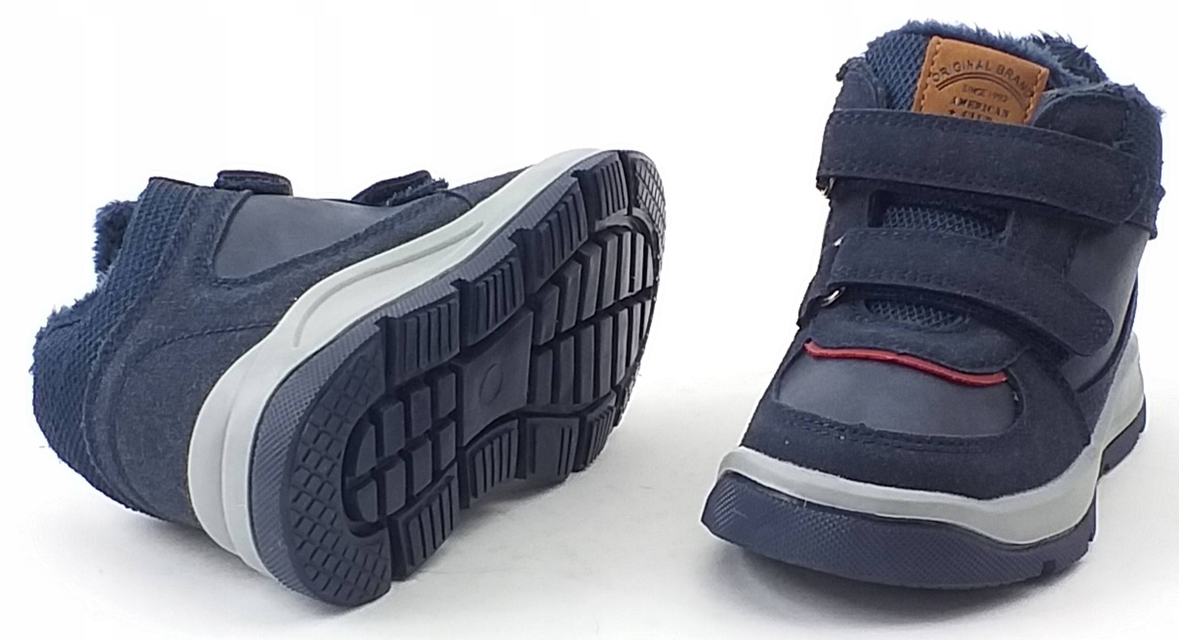 AMERICAN CLUB TRZEWIKI TRAPERY OBUWIE NA RZEPY 25 Odcień granatowy