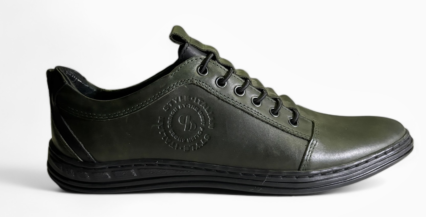 Pánské polobotky Polbut kožené 2121, velikost 40, šněrovací