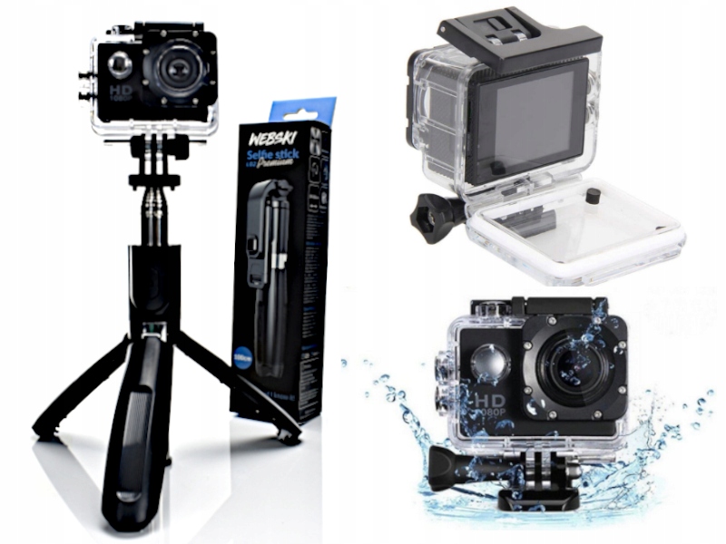 Sportovní Kamera 1080 Hd Dovolená Stativ Trojnožka