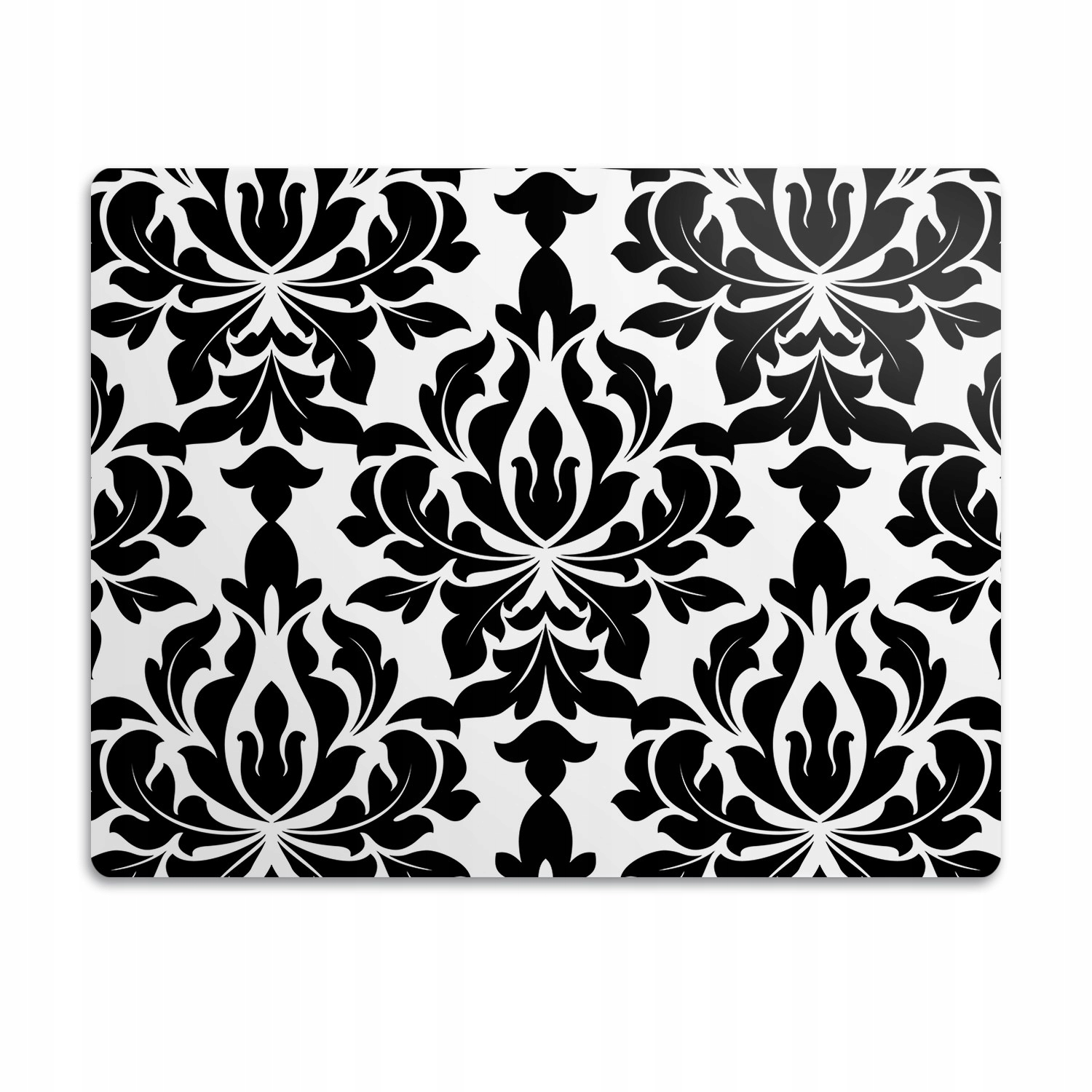 Levně Pro psa kočku podložka pod misky Ornamenty černé 90x60