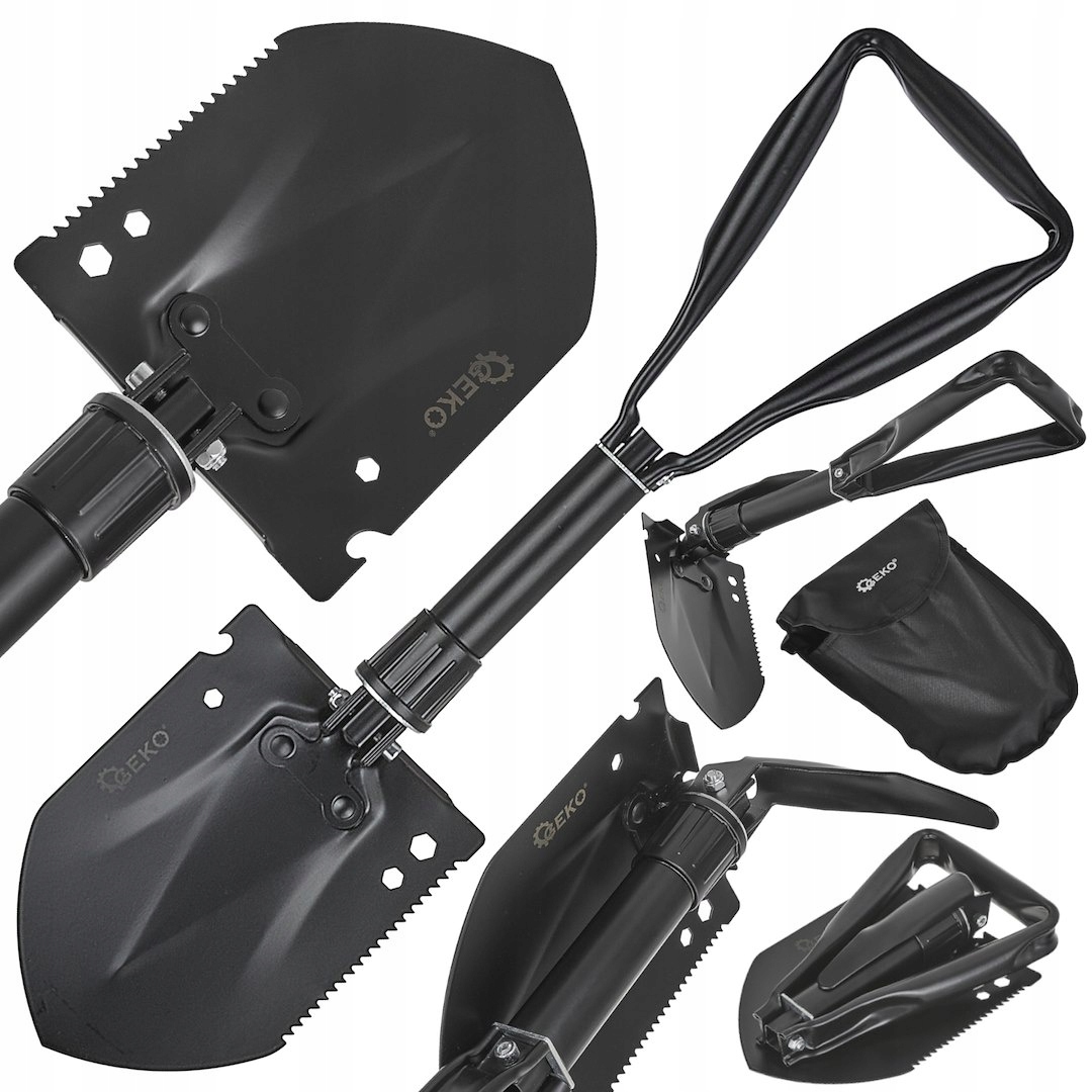 Saperka składana 7w1 taktyczna Black Survival Series 15 cm x 24 cm 48 cm