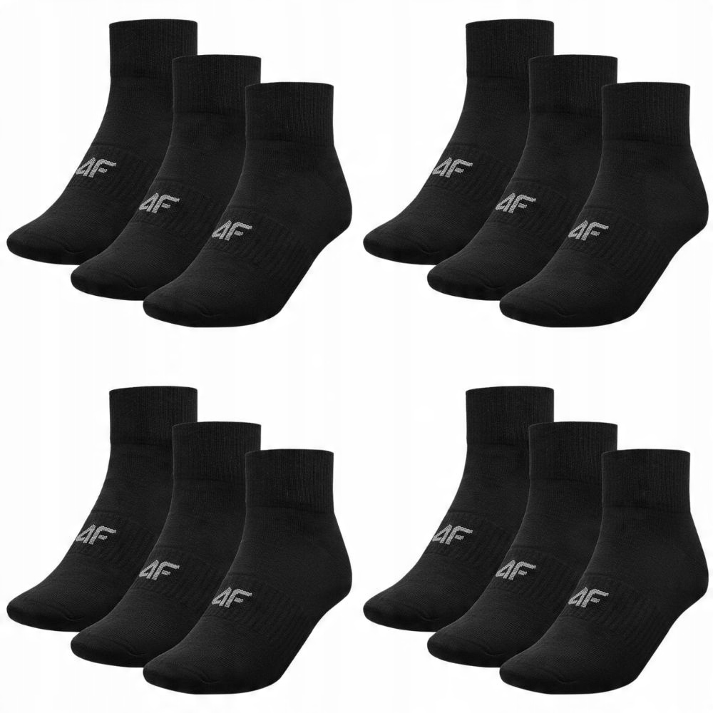 

Skarpety skarpetki męskie czarne 4 F 12PACK 43-46