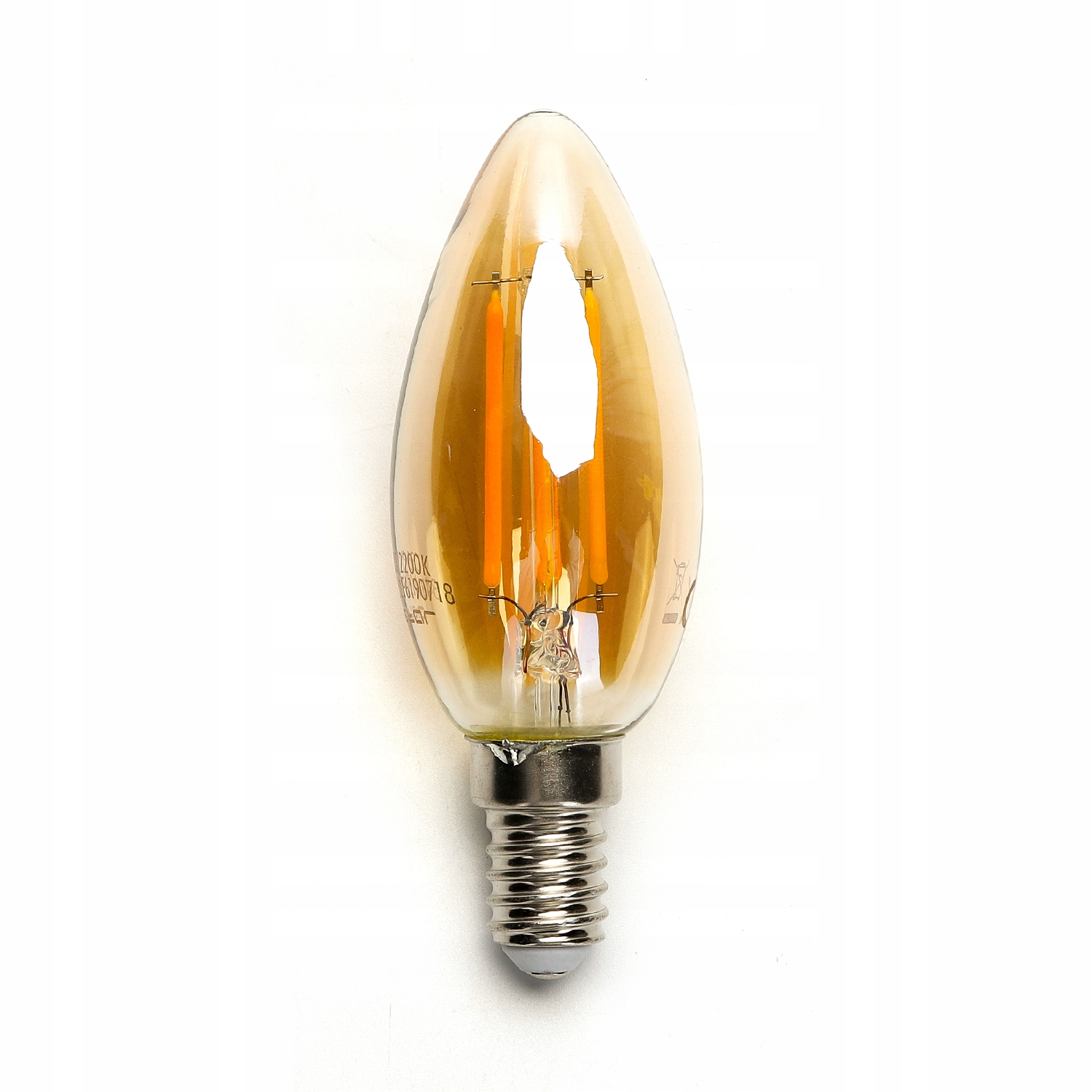 Żarówka Filament Amber LED E14 4W ciepła