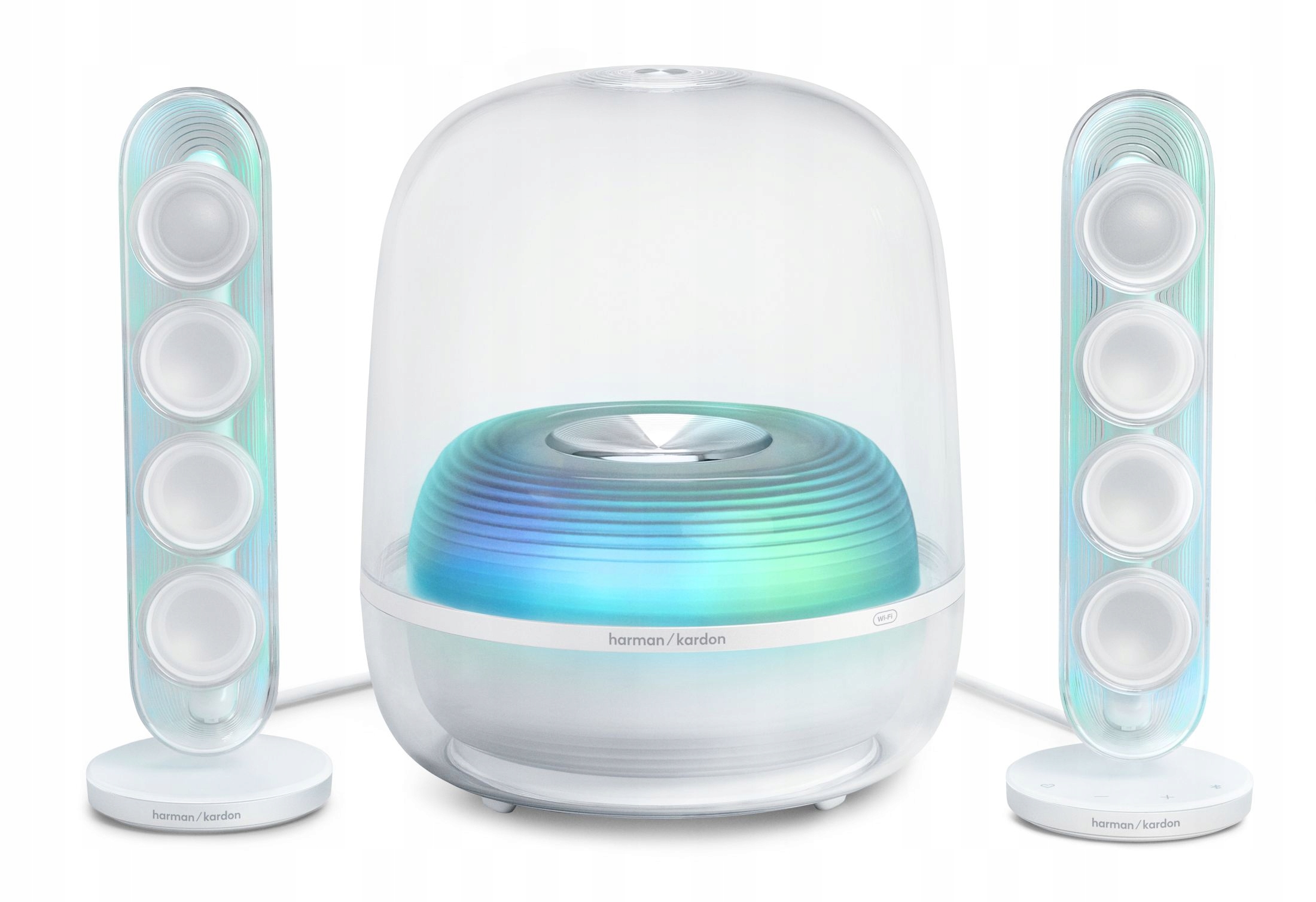 Harman Kardon Soundsticks 5 WiFi Set Bílých Reproduktorů 2.1