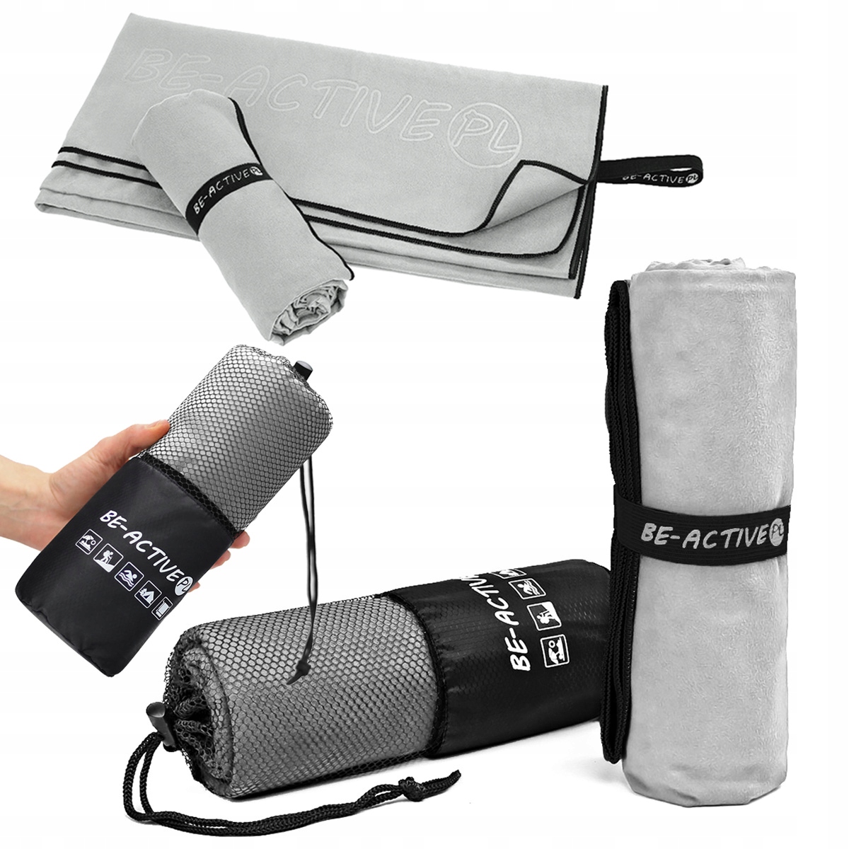 

Ręcznik szybkoschnący wyjazdy basen 180x100 Duży