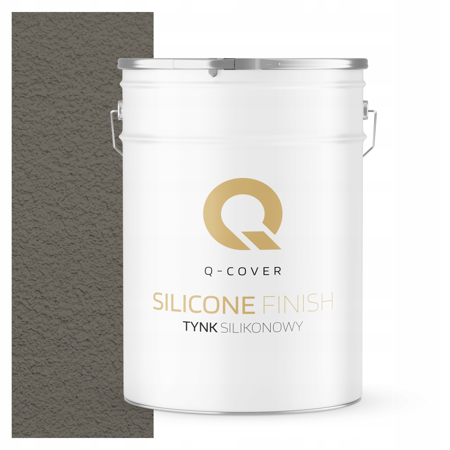 Silikonová Fasádní Omítka Šedá Tmavá Teplá 25 Kg Granulace 1.5 mm F296