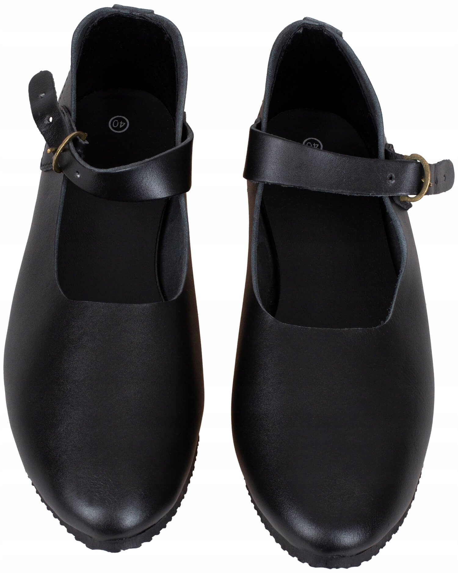 Kožené Boty Loafer Jadwiga Černé Velikost 43 Larp