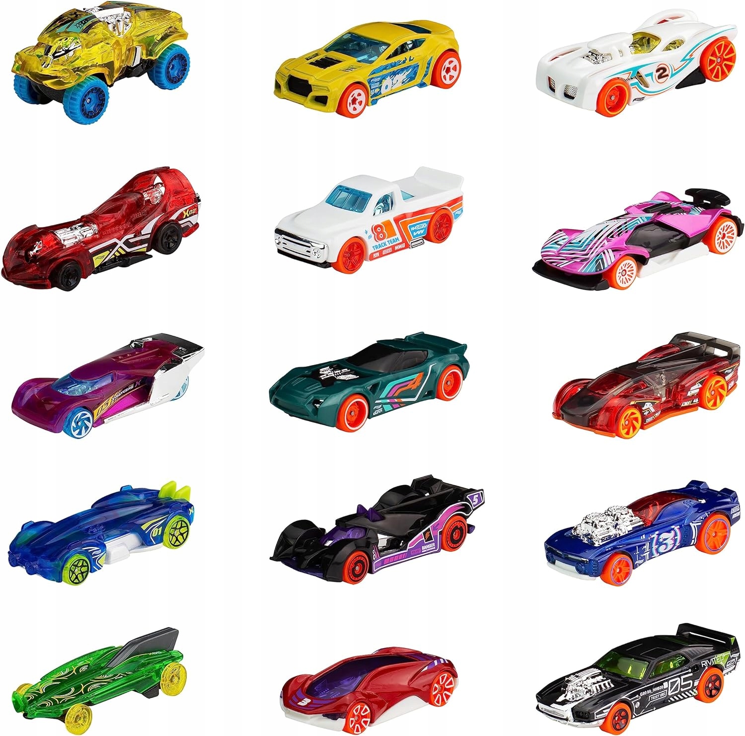Hot Wheels Zestaw Autek Resoraki 3X5 Pak X 15 Aut