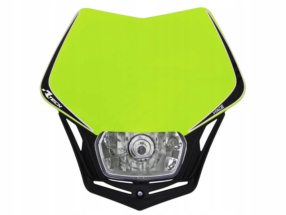Racetech Predná Lampa V-face Farba Žltá Fluo/čierna