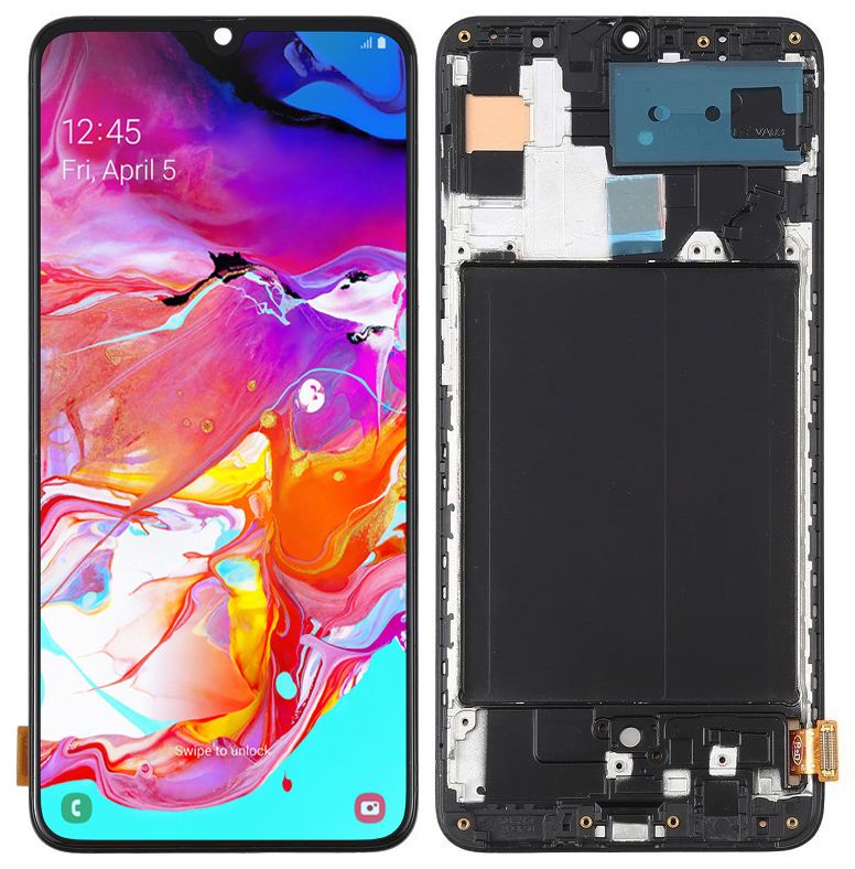 Oled displej pro Samsung Galaxy A70 A705 Plný (Full) 6,70" LCD Rámeček