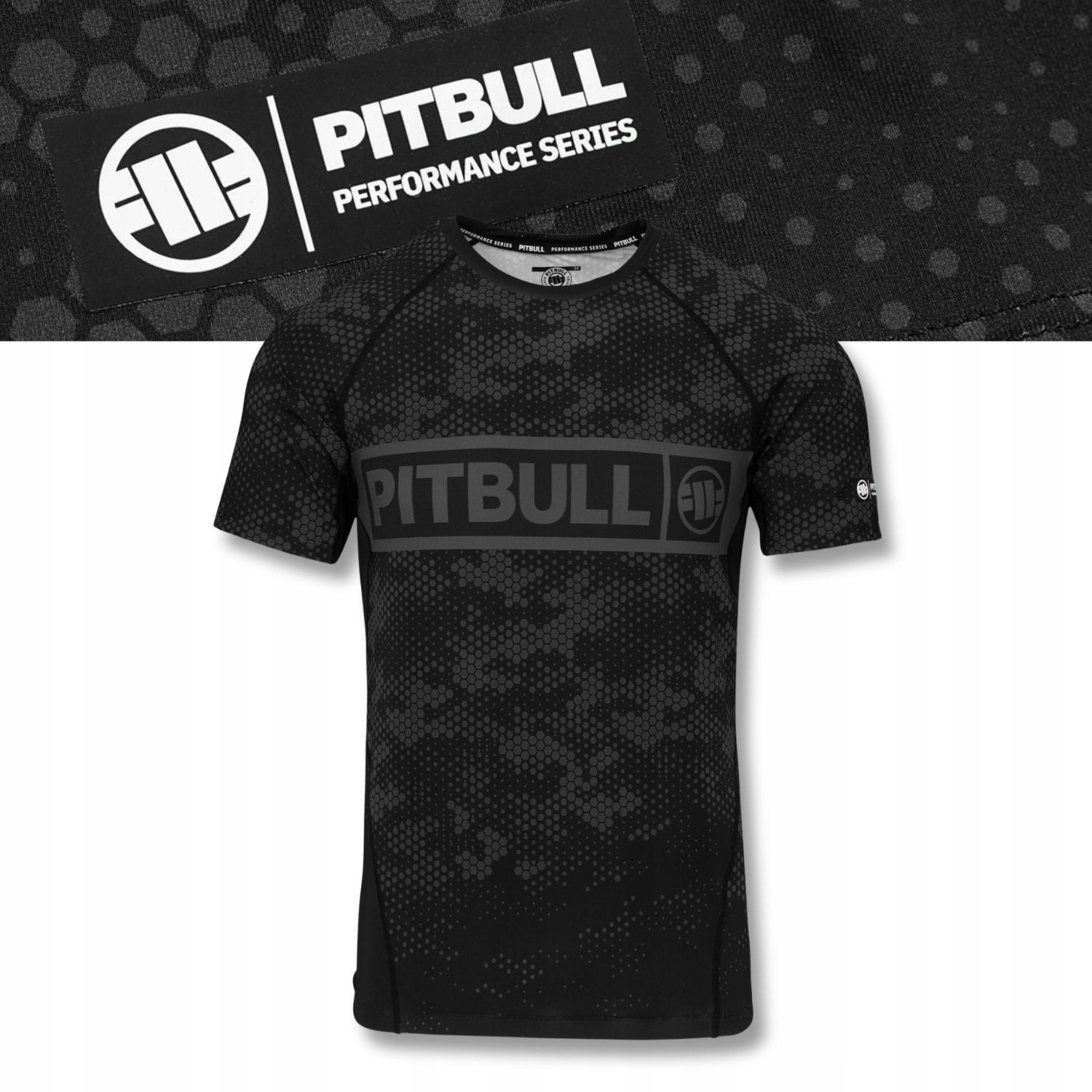 Pánské tričko Rashguard Pitbull pro technický trénink Hex Camo Hilltop