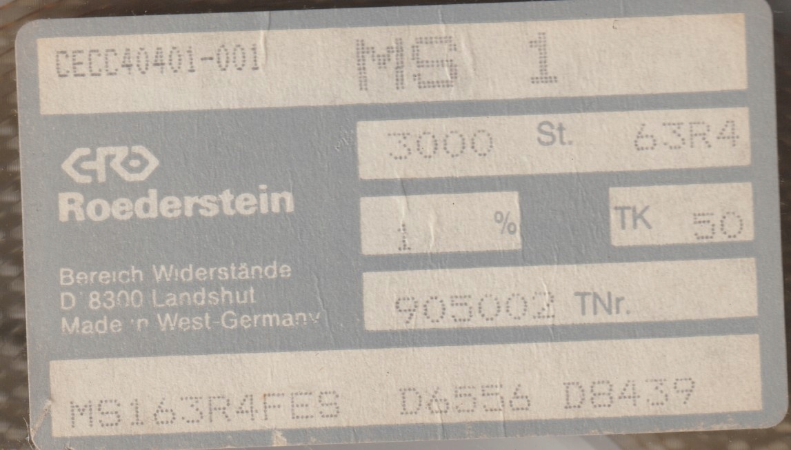 [100szt] 63R4 1% 50ppm rezystor Smd minimelf MS1 Roederstein low noise