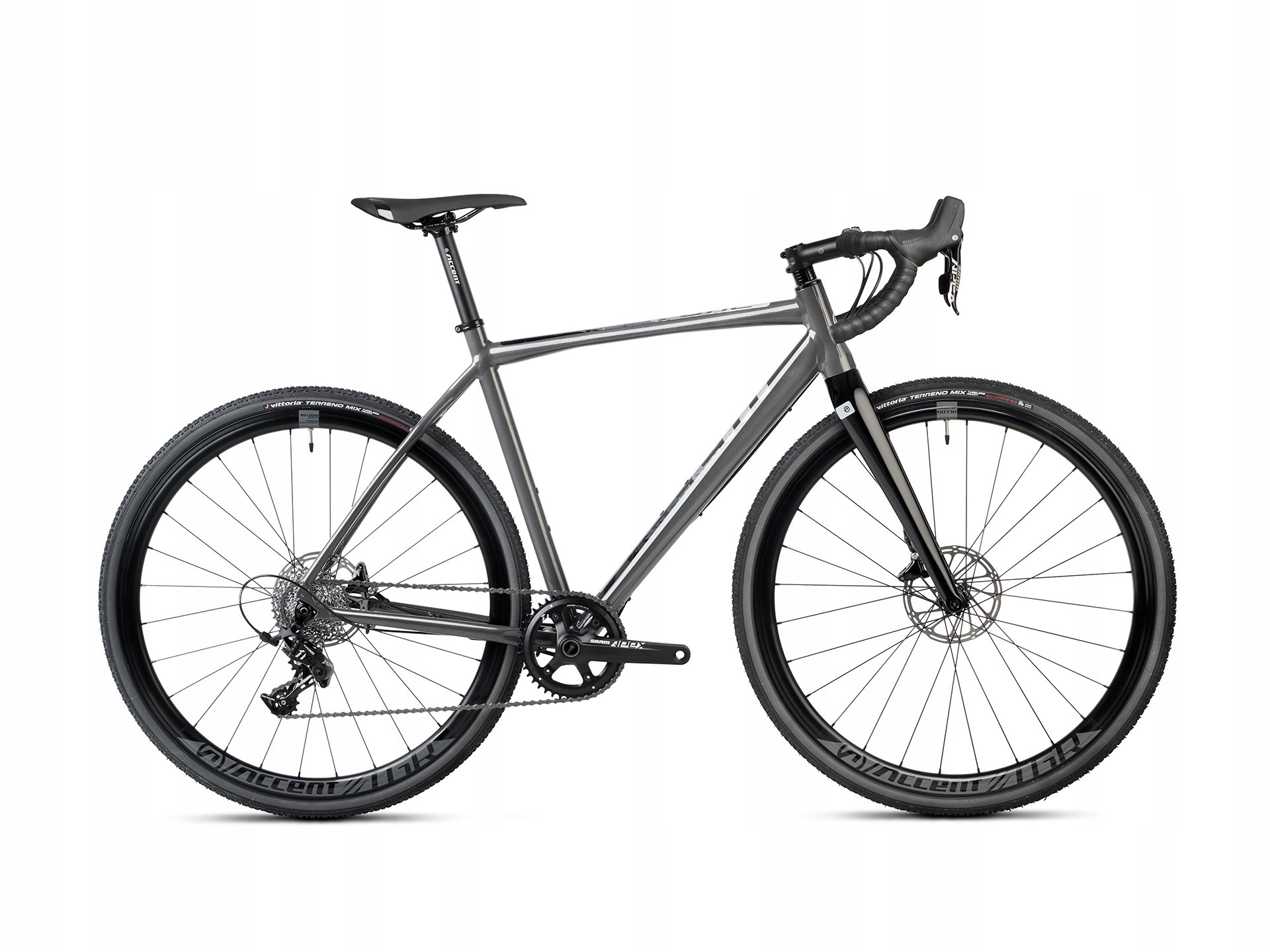 Rower przełajowy Accent CX-One Apex szary, Small eBon 200 zł