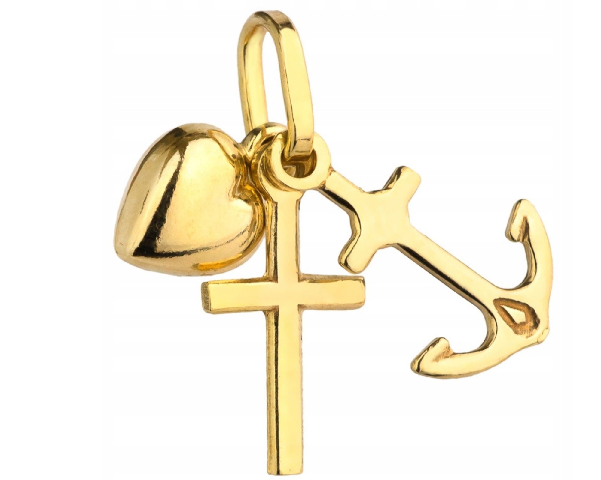 Zlatý Přívěsek Víra Naděje Láska 585 Gravírování