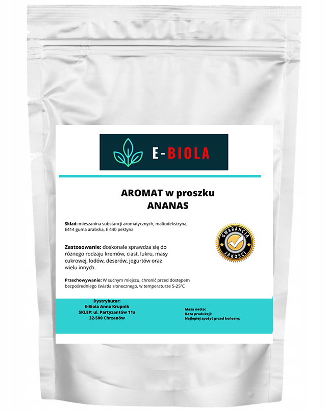 Aroma V Prášku – Potravinářský Ananas Cukrářství 500 G