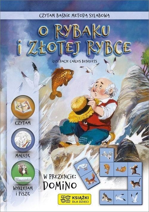 

Czytam baśnie metodą sylabową. O rybaku i złotej..