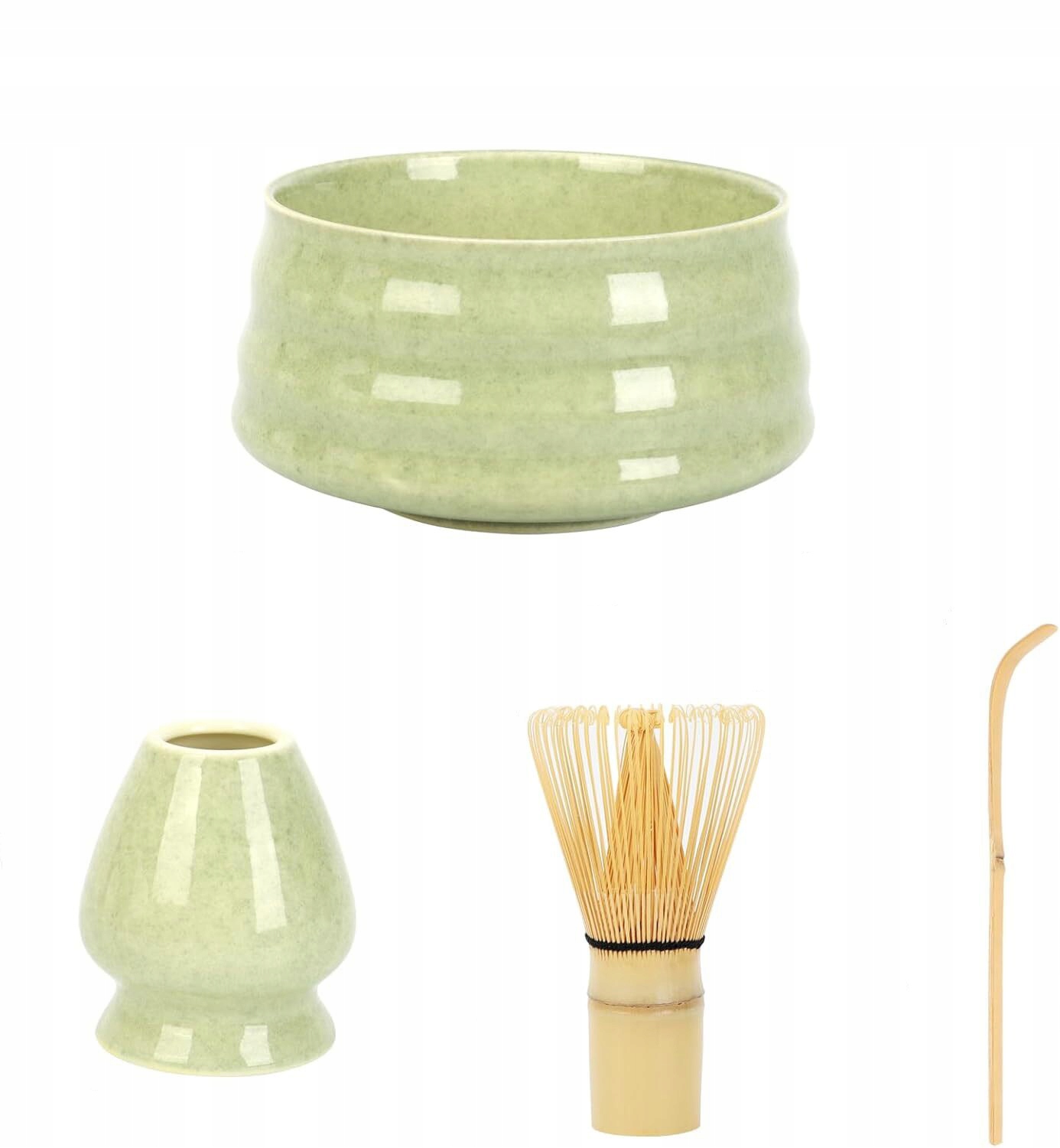 Levně 4 Ks Ceremoniální Sada Na Matchu Miska Bambusová Metla Lžička