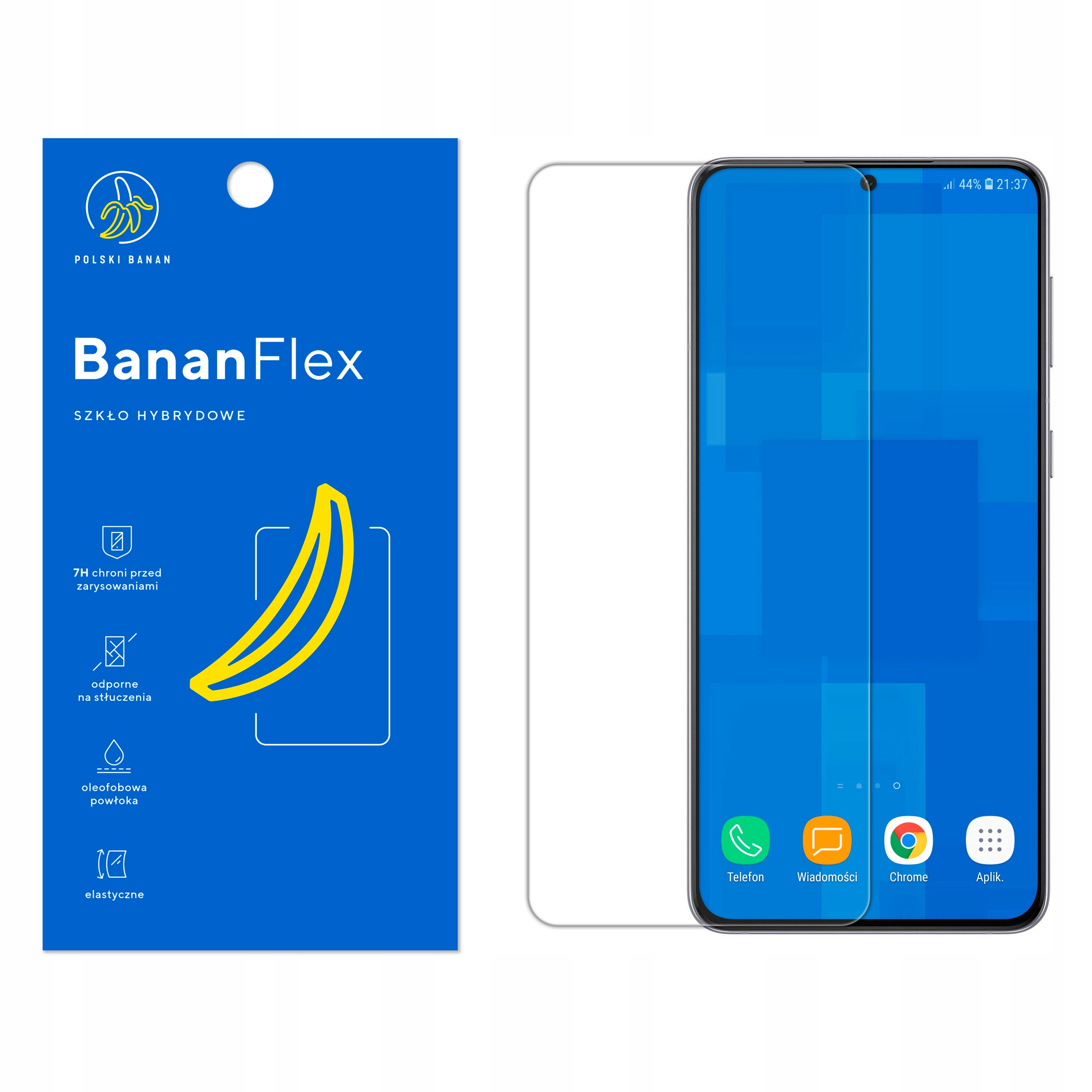 

Szkło Hybrydowe 7H do Samsung S21+ Plus