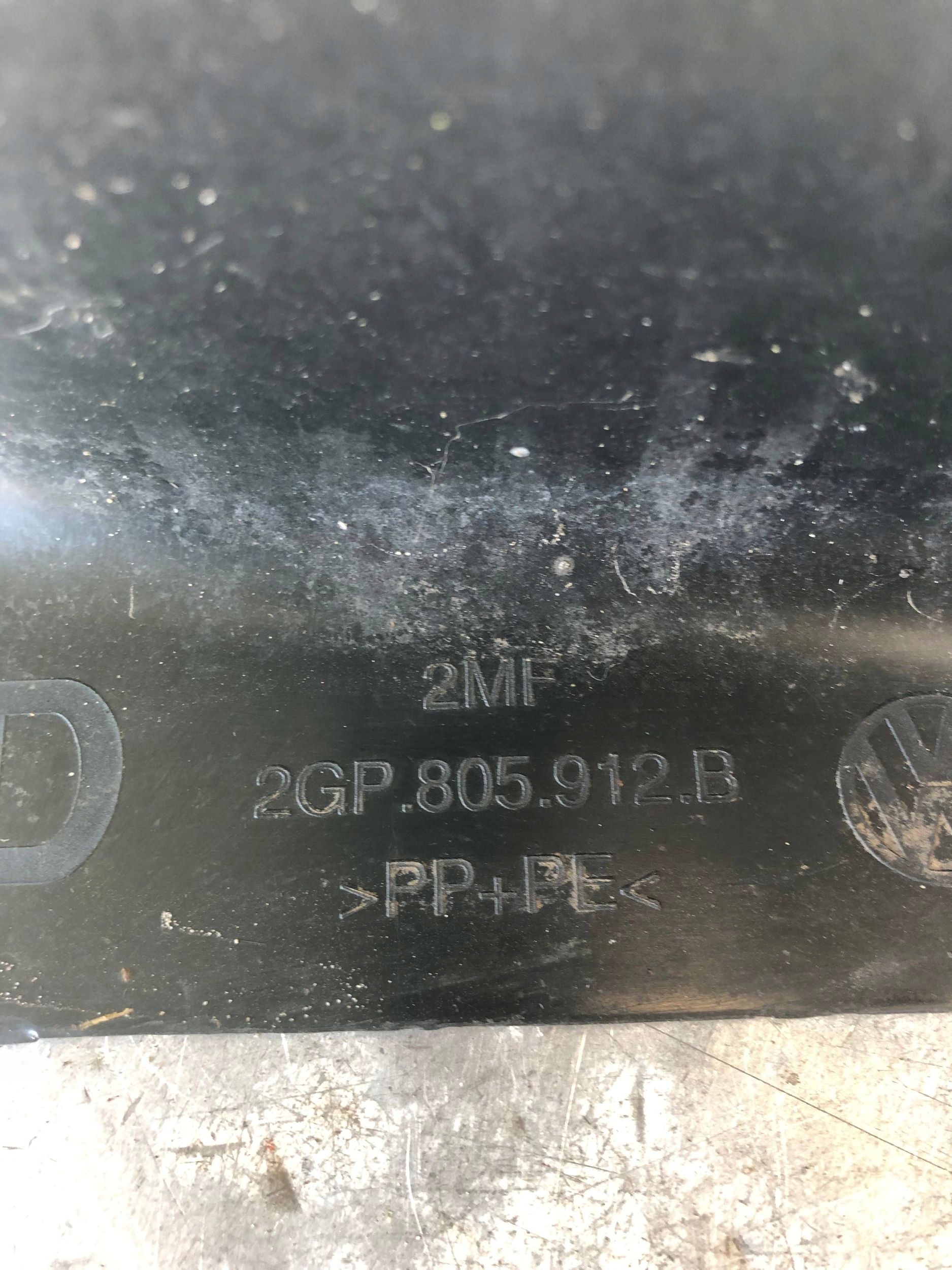mudguard right front VW T-CROSS 2GP805912B