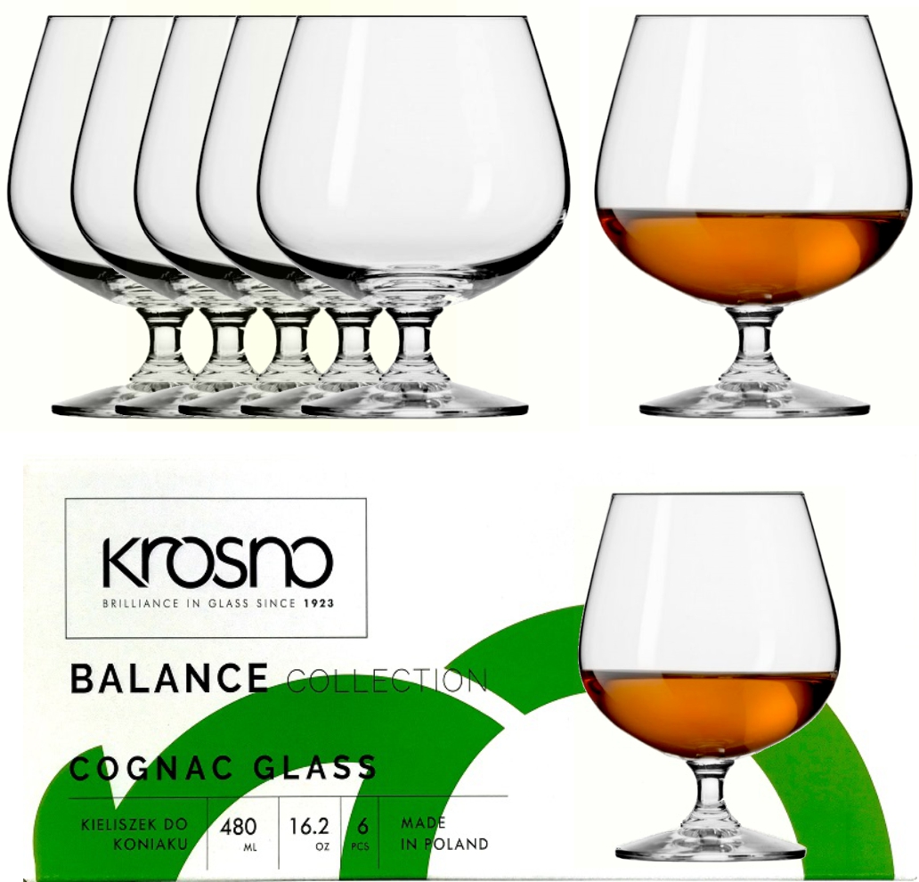 

Krosno Kieliszki Do Koniaku Brandy Balance 480 ml