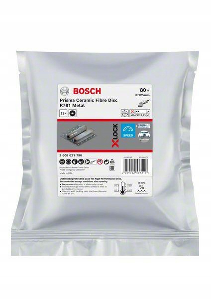 Bosch Fíbr Kotouč X-lock Metal 125 gr. 80 R781 /25 Ks.