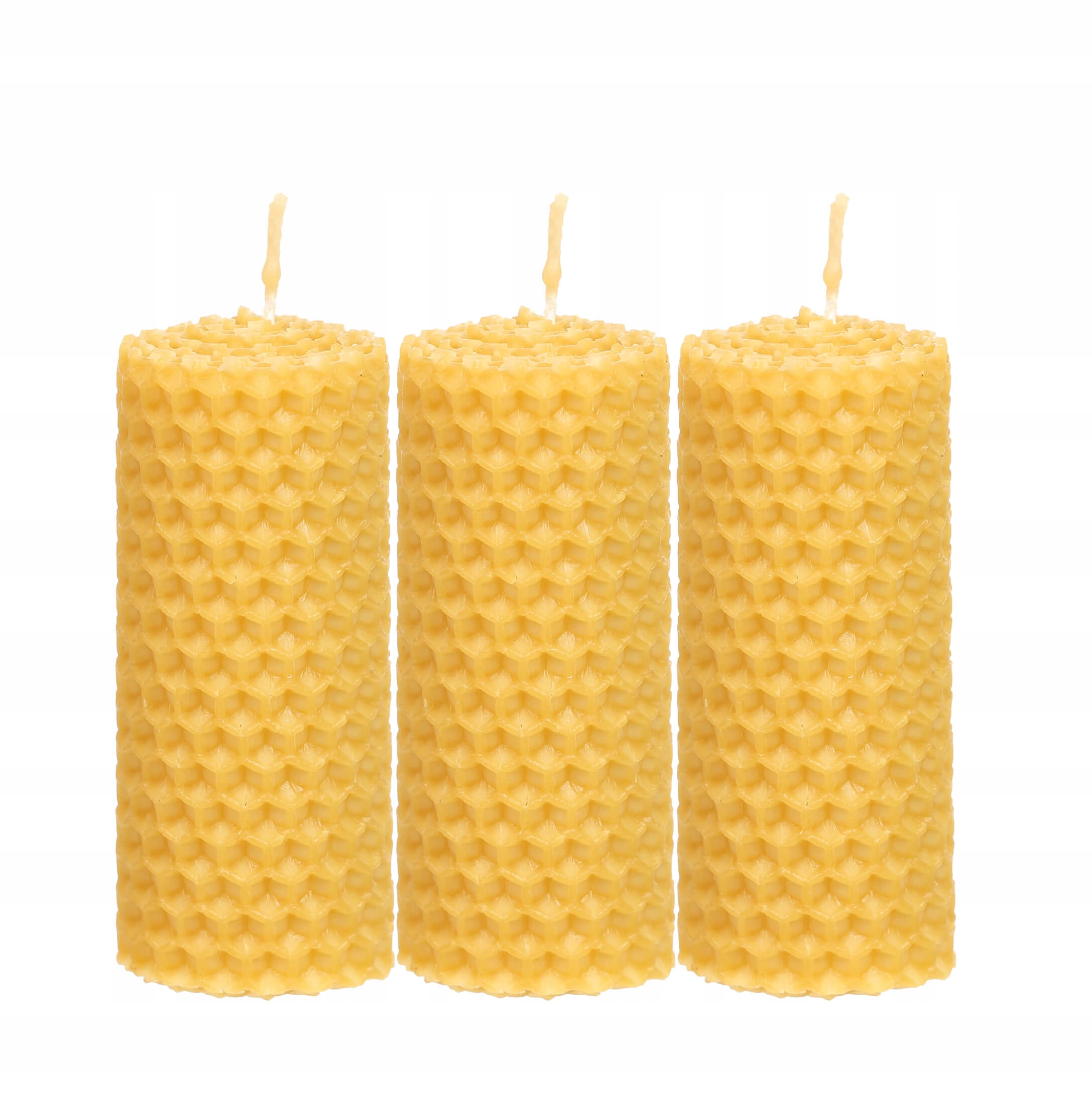 

3x Świeca z węzy pszczelej 8/3 cm