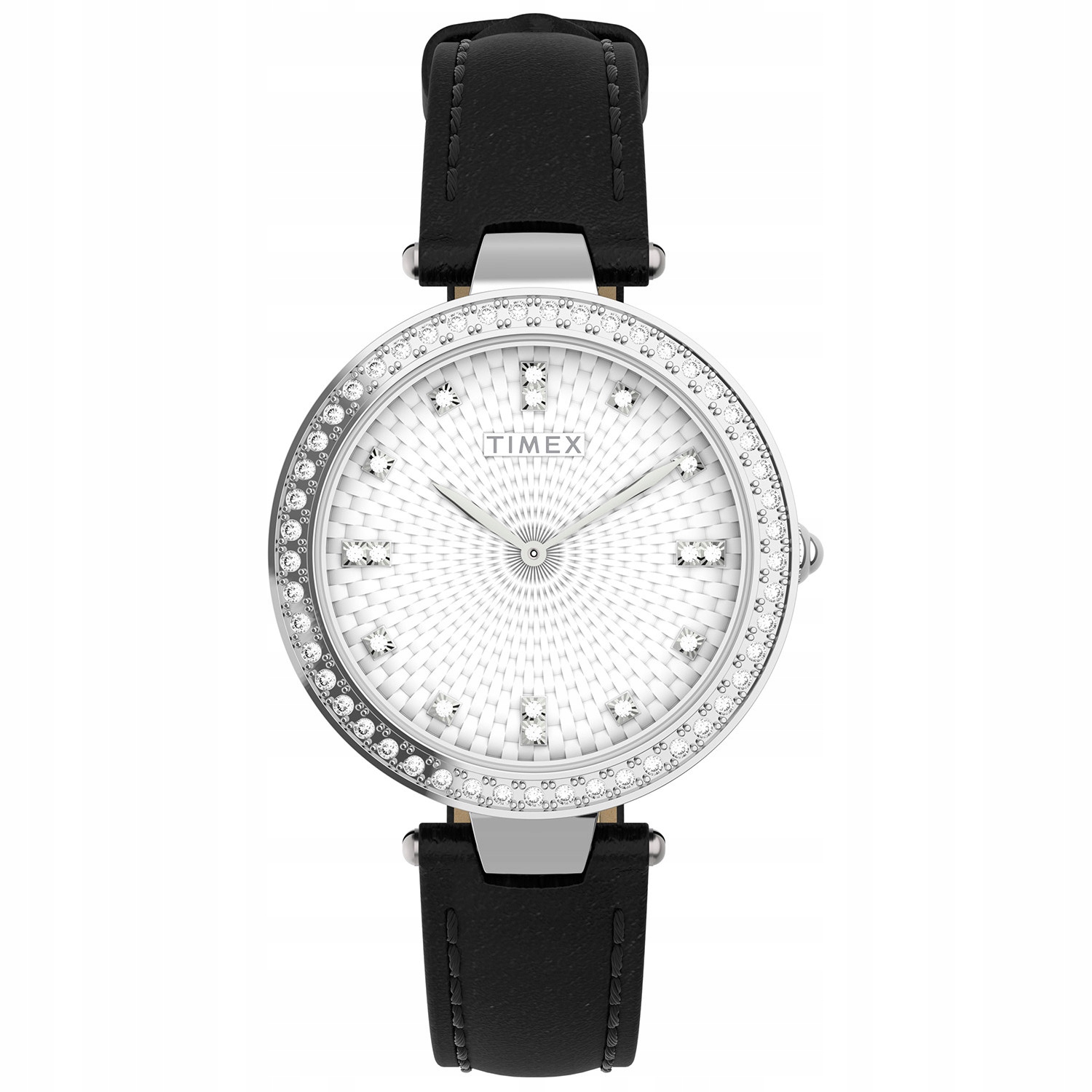 Dámské hodinky Timex TW2V45200 Zirkony černé