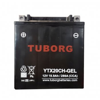 

Akumulator żelowy Tuborg YTX20CH-GEL18.9Ah 280A
