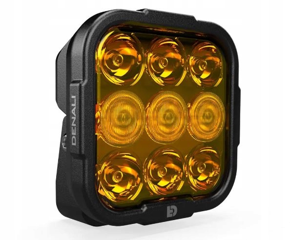 Denali DL9 Amber – výkonná Led off-roadová lampa 144W, 15300lm Harley