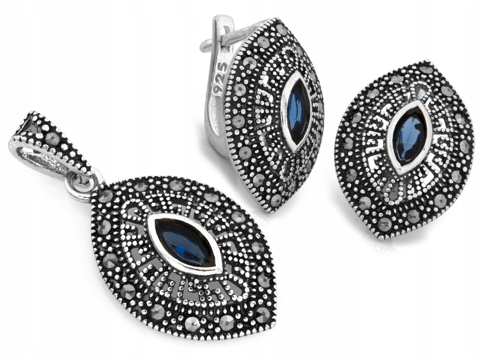 Stříbrná sada šperků pro ženu 925, módní, lesklá