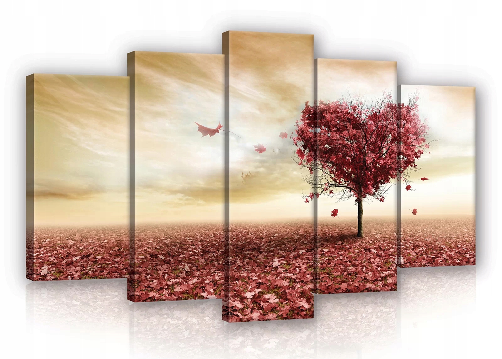 Obraz Na Plátně Canvas 100x60 Podzim Strom Srdce