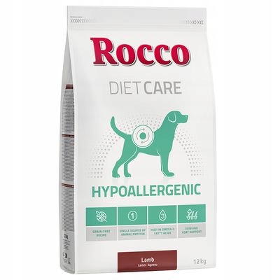 Levně Suché krmivo pro psy Rocco Diet Care Hypoallergen Jehněčí 12 kg