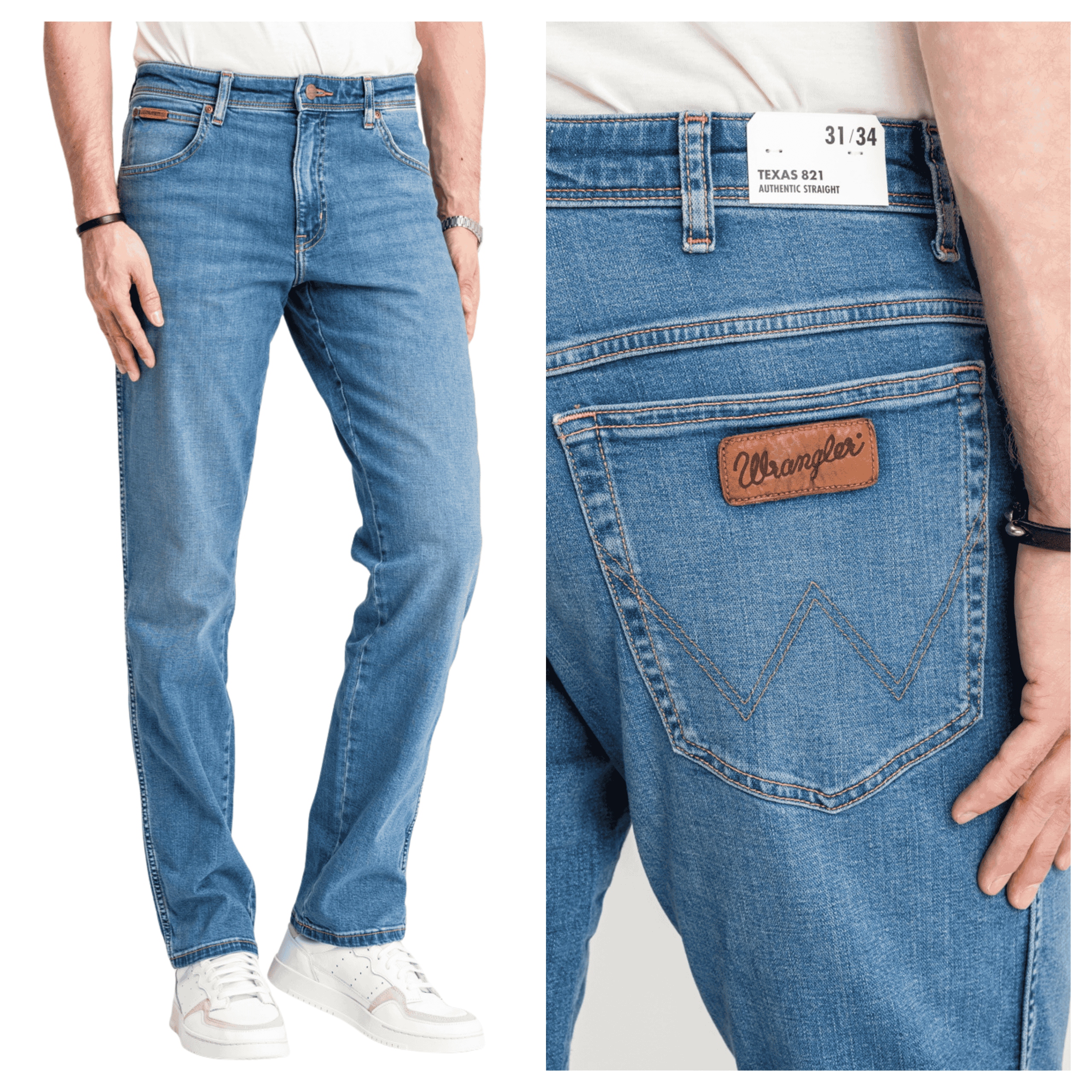 Wrangler Texas Stretch Pánské džíny rovného střihu klasické W31 L32