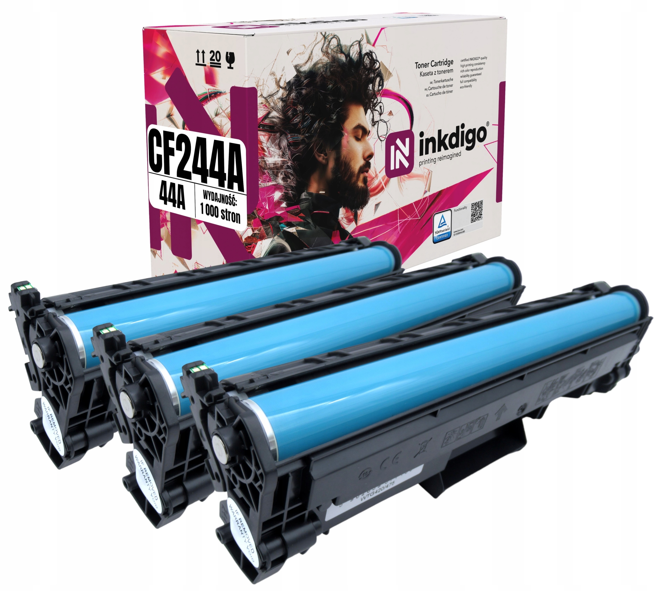 CF244A XL 3x Tonerová Náhrada Náhrada Pro Tiskárny Hp 44a Laser Jet Pro Mfp M28A M28W