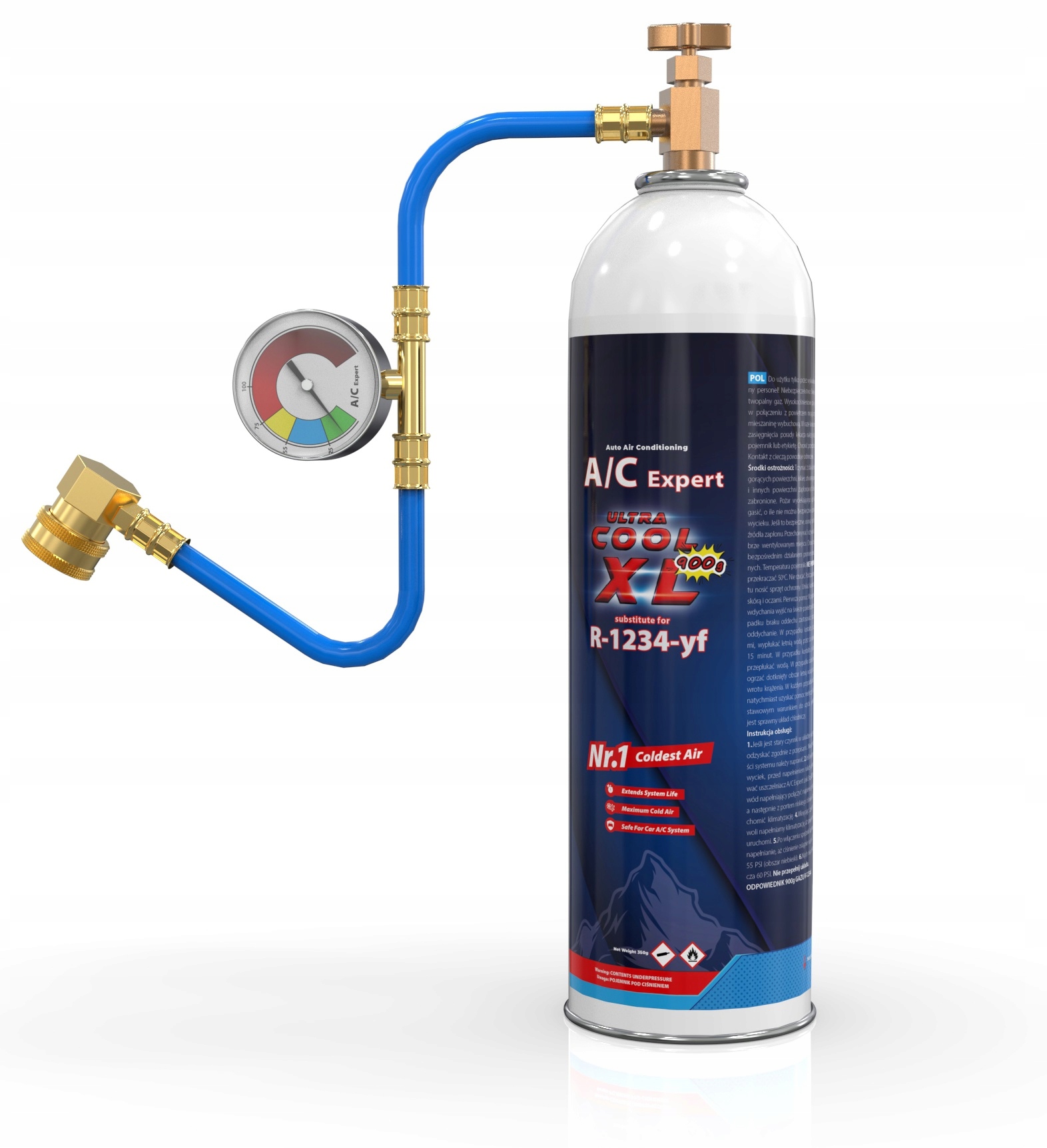 Sada XL pro plnění automobilové klimatizace plyn R1234yf Ac EXpert