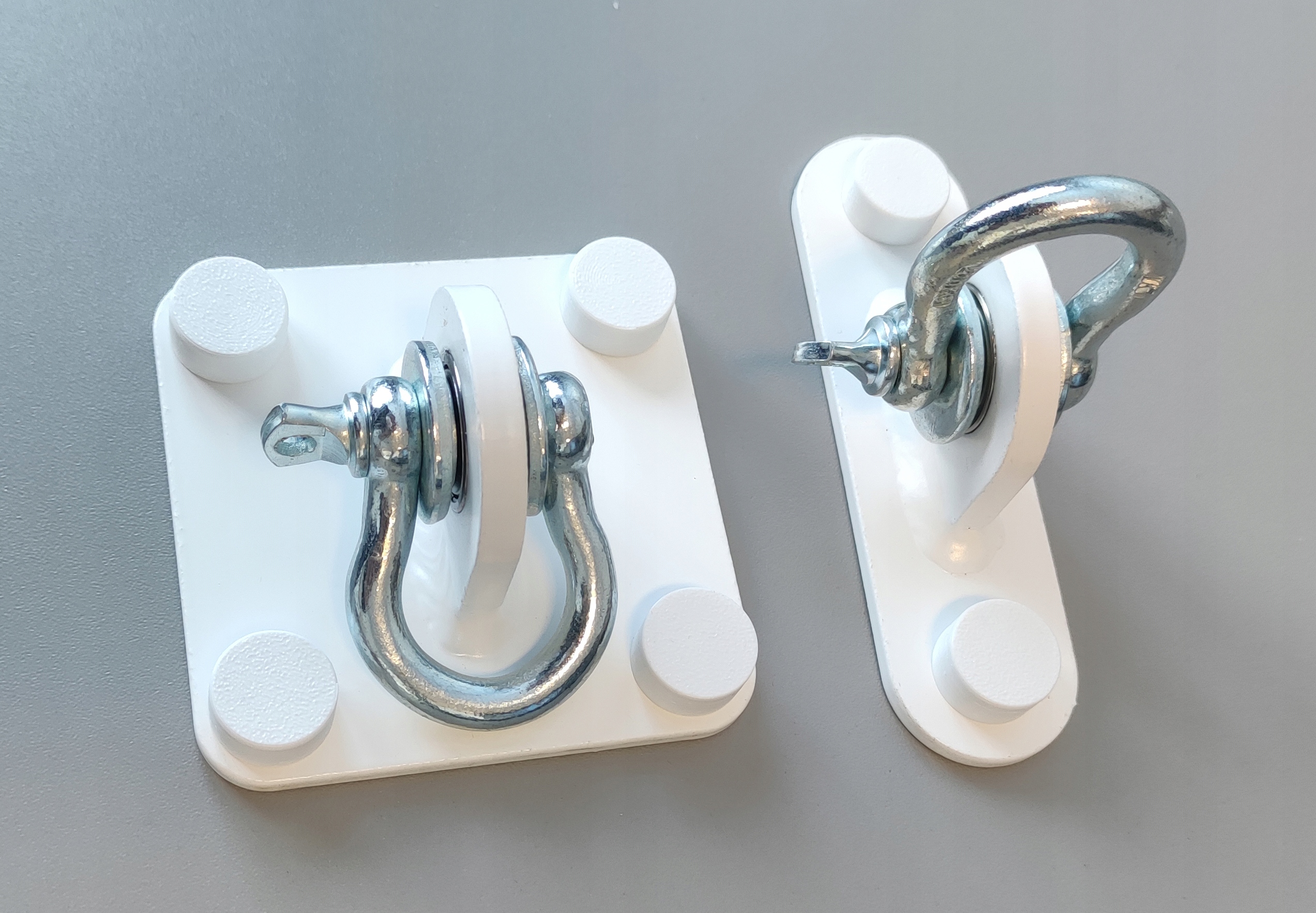 Mocowanie uchwyt do hustawki z ŁOŻYSKIEM hak szekla Biały MAT Linia Detal2M