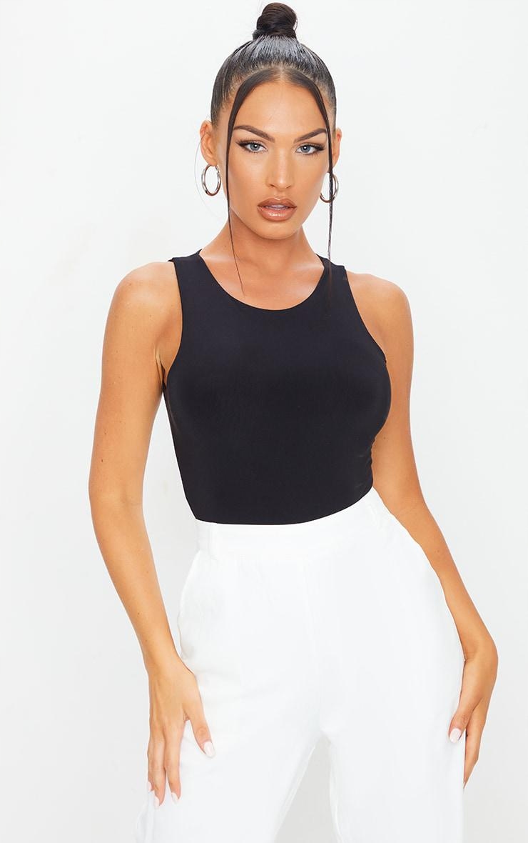 YY94 CZARNE BODY SLINKY PRETTYLITTLETHING 40 Marka Prettylittlething