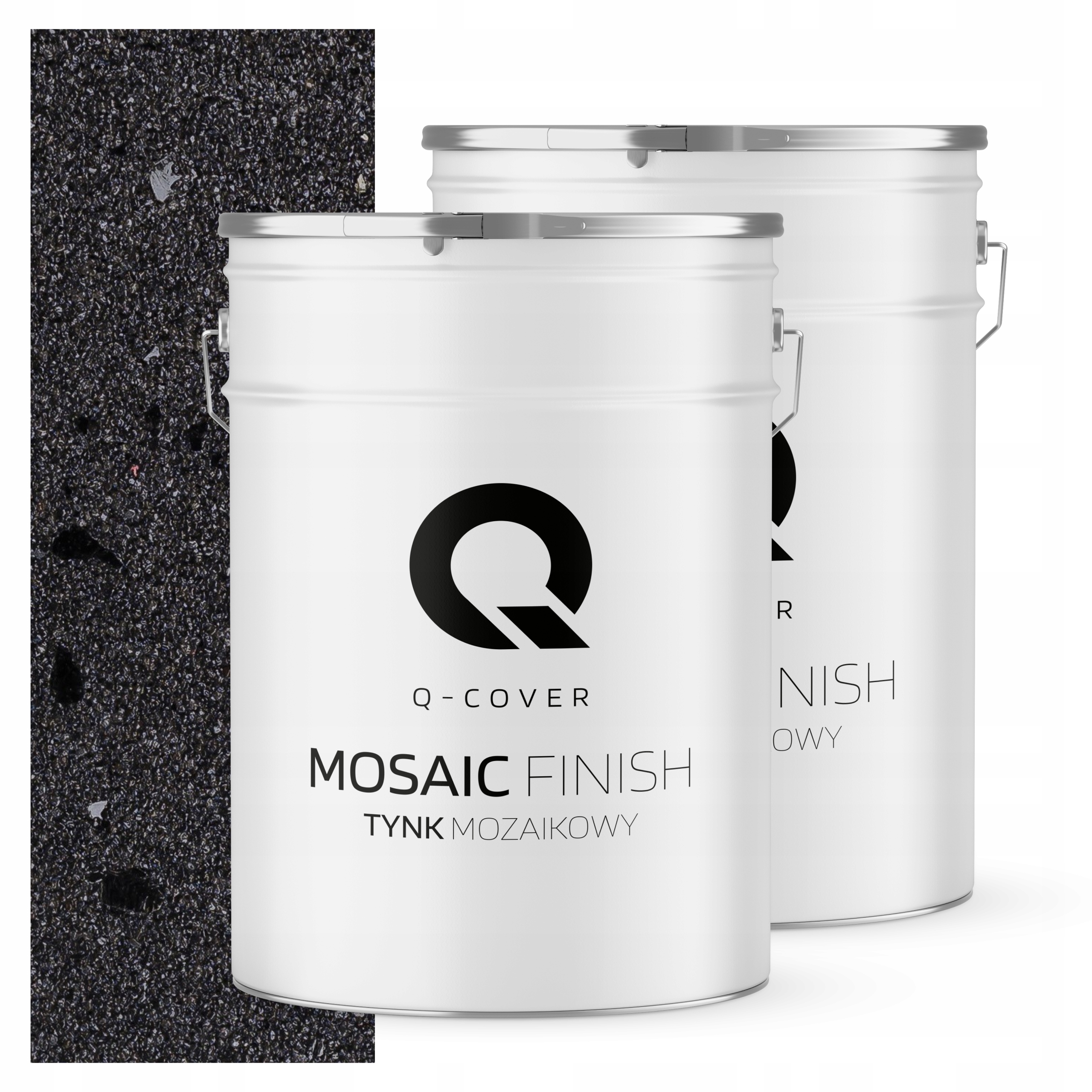 Mozaiková pryskyřičná omítka 25 kg Vnitřní vnější černá s černou slídou M15