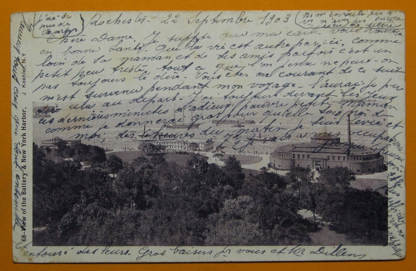 273000, USA, Nowy Jork, Battery, obieg 1903