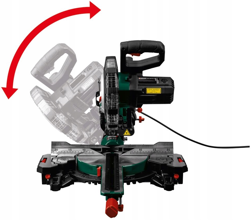 PARKSIDE PILARKA UKOSOWA Z POSUWEM UKOŚNICA 2000W PZKS 2000 B2 Ø 210MM Średnica tarczy 210 mm