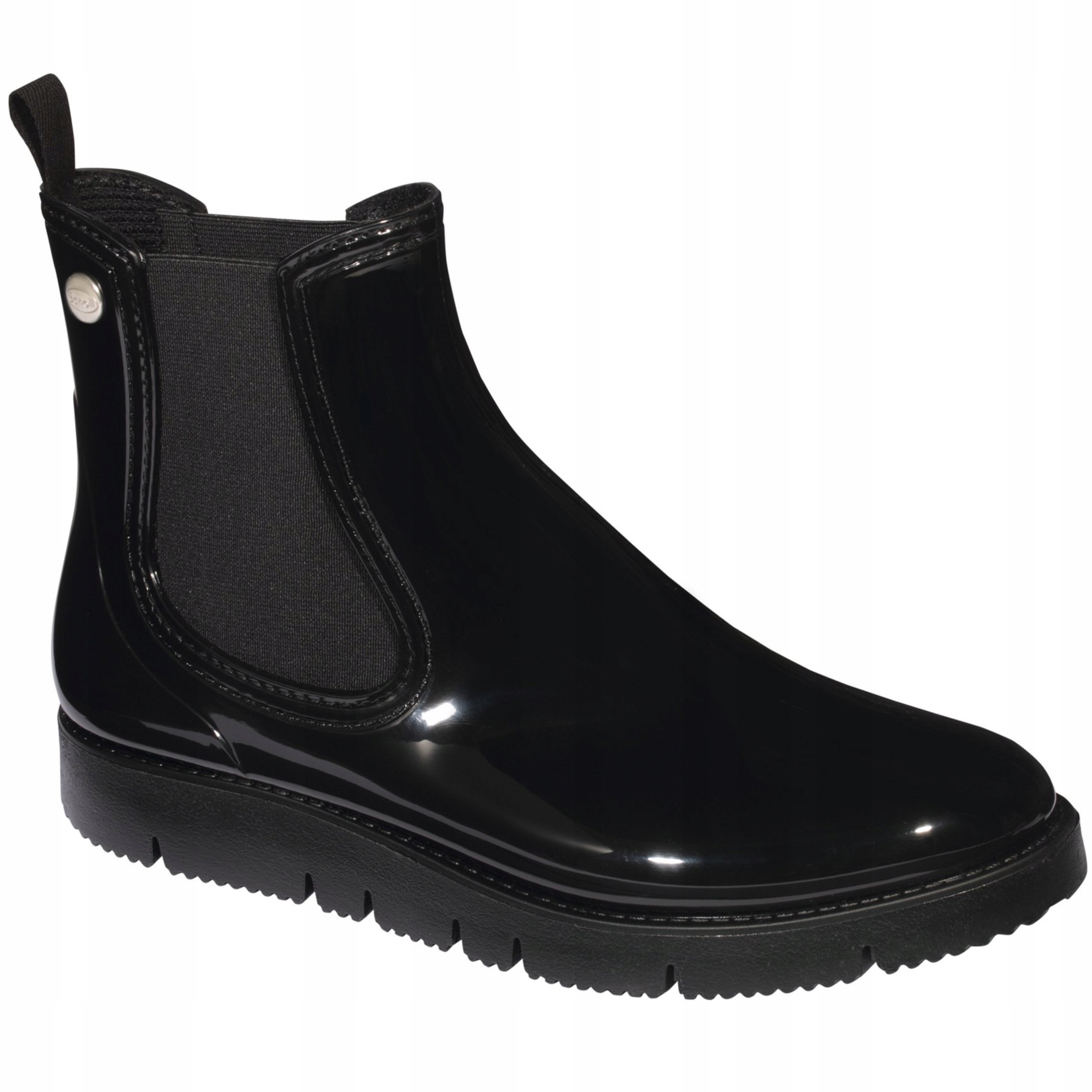 KRÓTKIE DAMSKIE KALOSZE BOTKI SZTYBLETY CZARNE 40 Marka Scholl