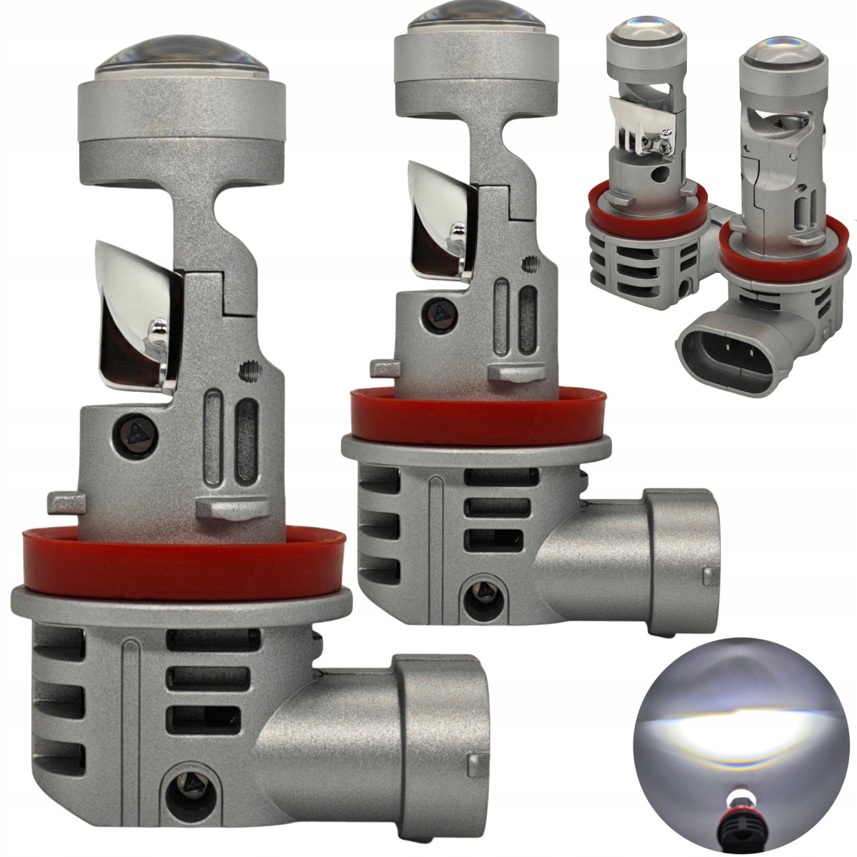 H11 Led 12-24V Canbus pro lampy Usa, uzavírací čára, neměňte lampu 2 ks