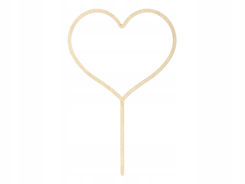 

Topper dekoracyjny na tort serce, 23 cm