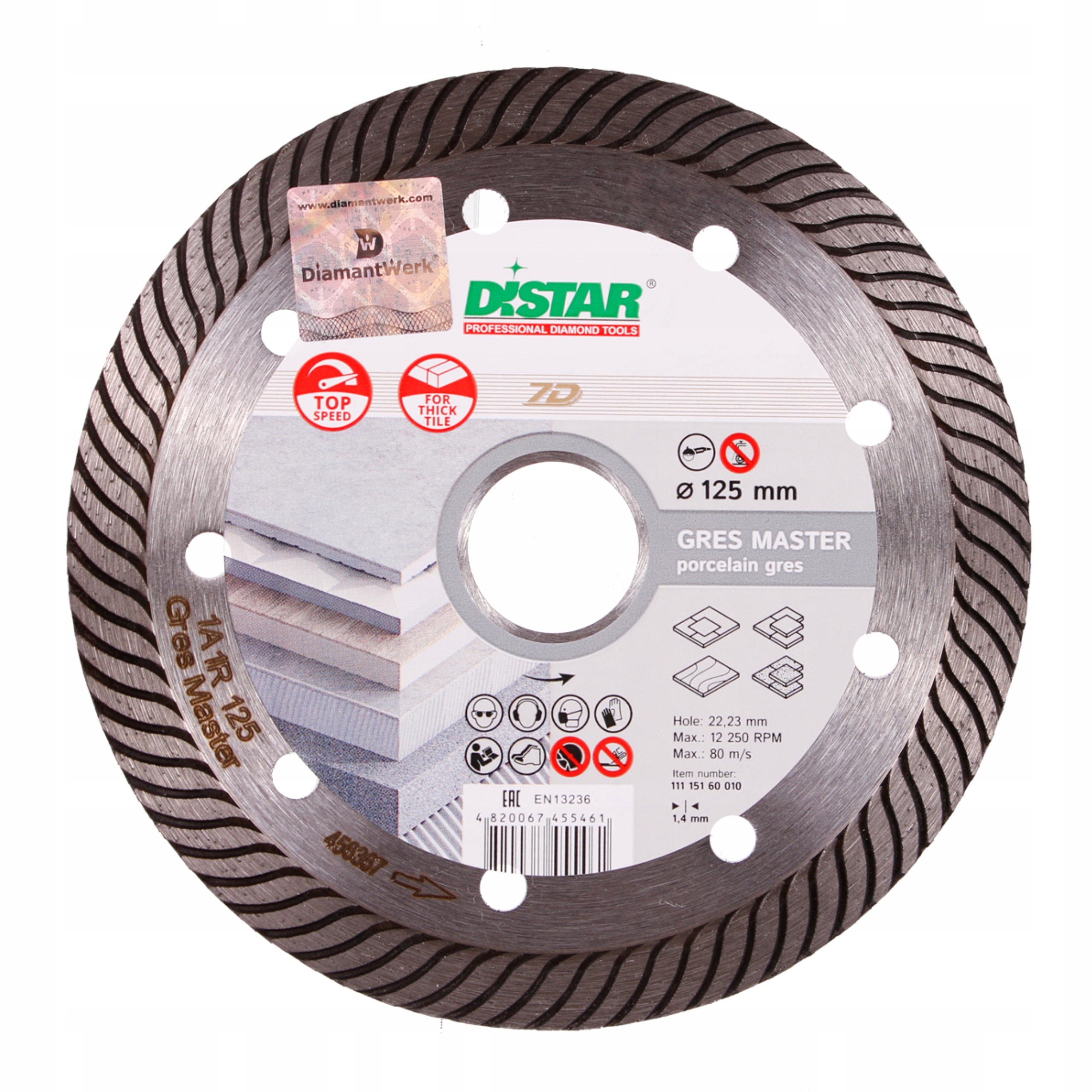 

Distar Gres Master Tarcza diamentowa ceramiki 125