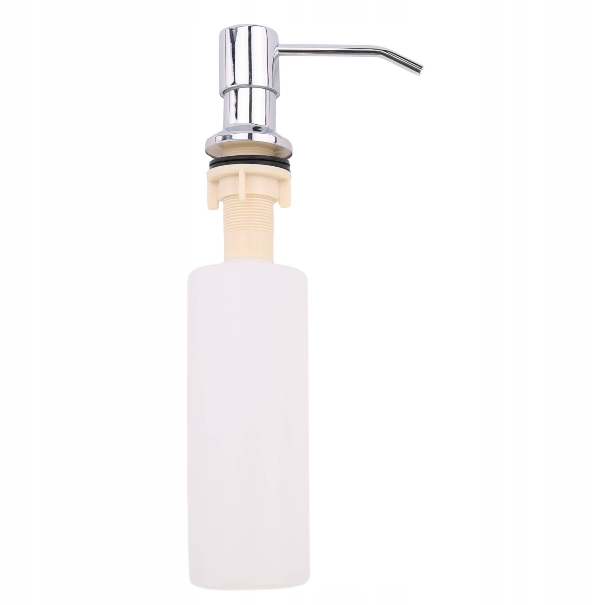 Dávkovač chromovaný na tekuté mýdlo čisticí prostředky 300 ml, dřez